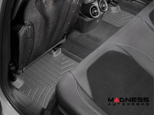 Alfa Romeo Giulia Floor Liners - WeatherTech - Black - Front & Rear - AWD